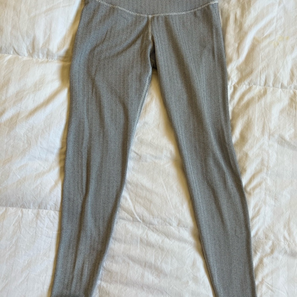 Gray Patterned Leggings